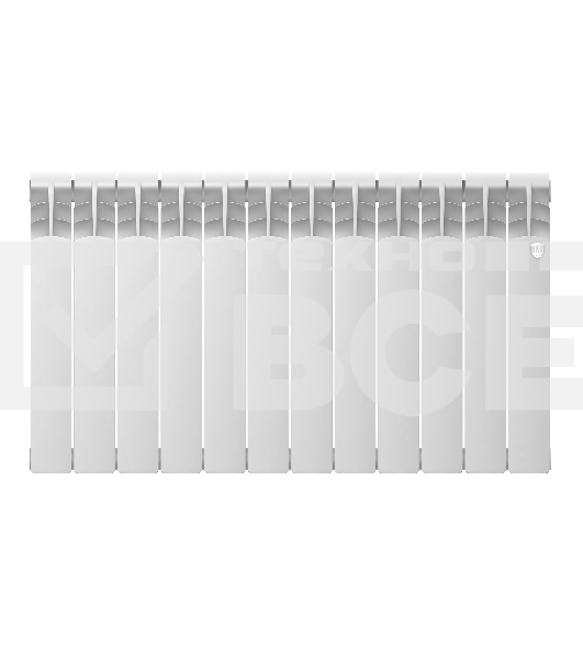 Радиатор алюминиевый Royal Thermo Revolution A 500 - 12 секц.