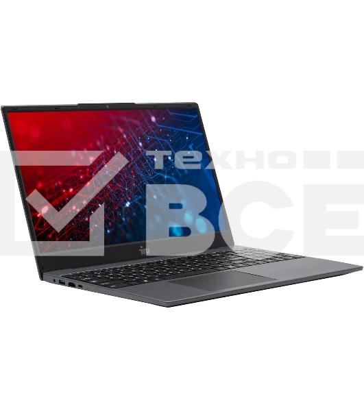 Ноутбук IRU Tactio 15PHC Ryzen 7 5825U 16Gb SSD 512Gb AMD Radeon Graphics 15.6' IPS FHD (1920x1080) FreeDOS black WiFi BT Cam 4000mAh (2150137)