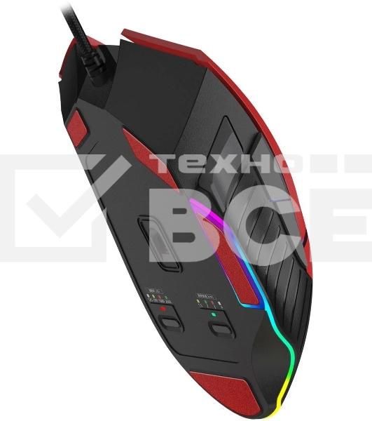 Мышь проводная A4Tech Bloody W95 Max Sports красный/черный оптическая (12000dpi) USB (10but)