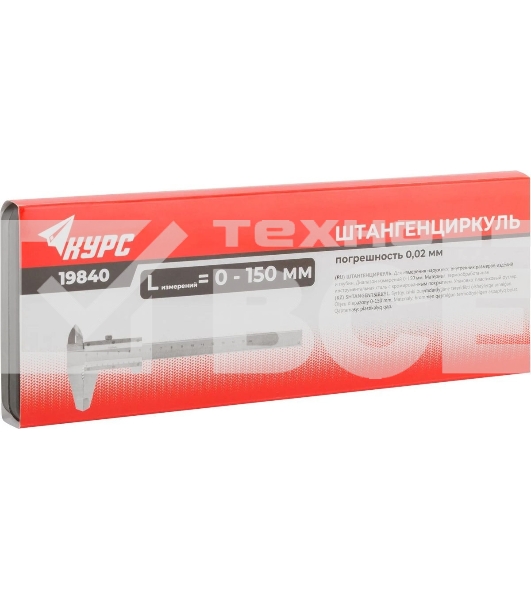 Штангенциркуль нониусный FIT 19840 серебристый пластиковый футляр