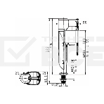Заливной донный клапан JOLLYFILL FB50P1 винт 1/2, фото6