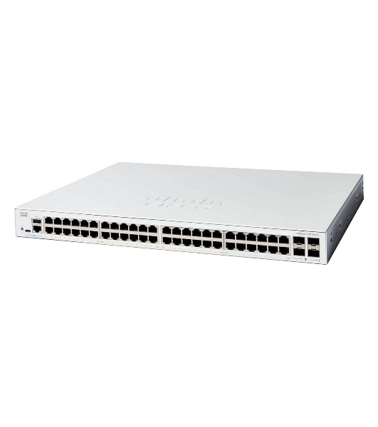 Коммутатор Cisco Catalyst C1300-48T-4G, 48×1 Гбит/с, 4×1 Гбит/с SFP