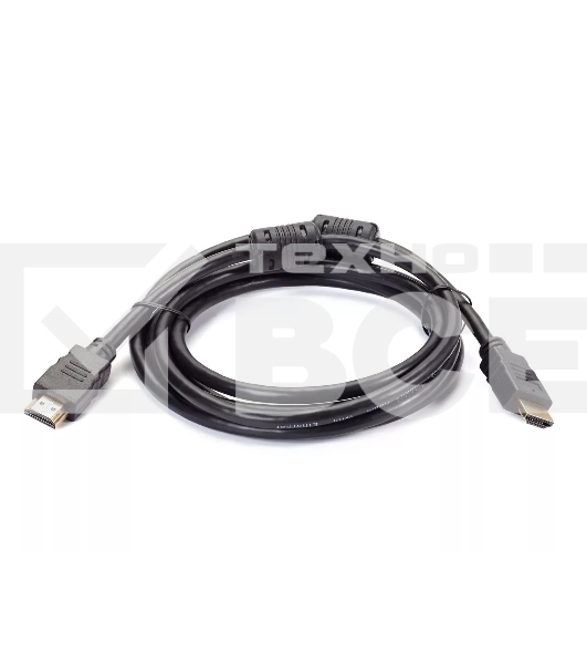 Кабель Telecom HDMI-19M --- HDMI-19M ver 2.0+3D/Ethernet,2 фильтра 2m <TCG200F-2M> 