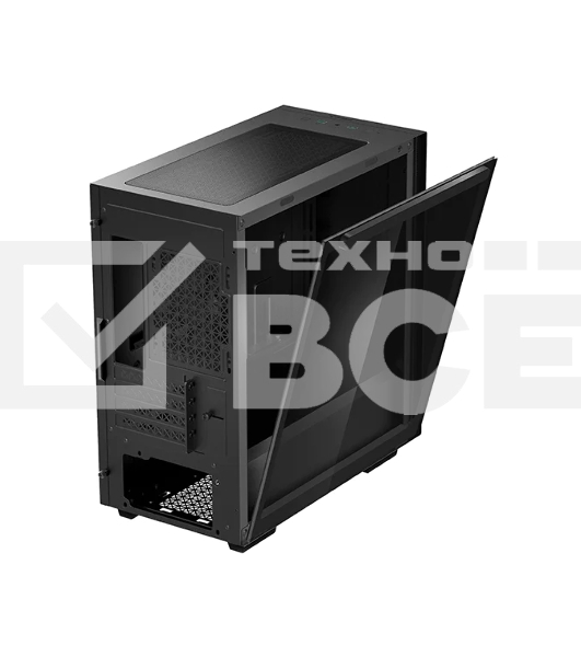 Компьютерный корпус Deepcool MACUBE 110 BK без БП, боковое окно (закаленное стекло), черный, mATX
