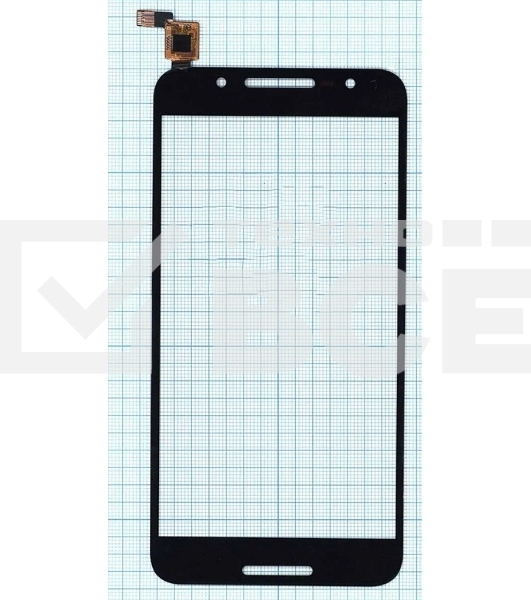 Сенсорное стекло (тачскрин) для Alcatel A7 5090Y, черное