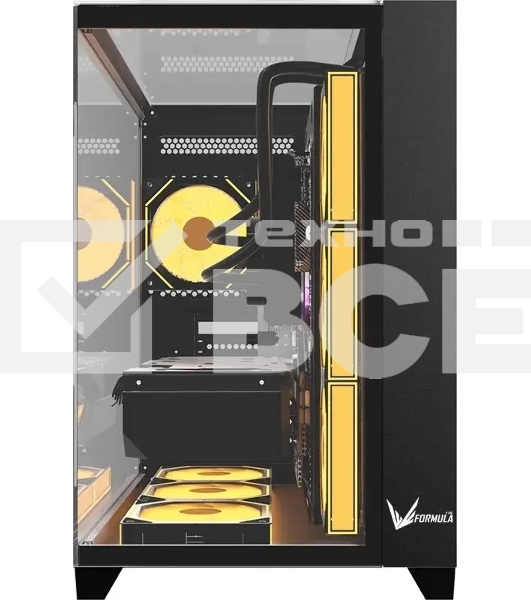 Компьютерный корпус Aerocool / Formula Crystal Z9 FLOE черный без БП ATX 2xUSB3.0 audio bott PSU