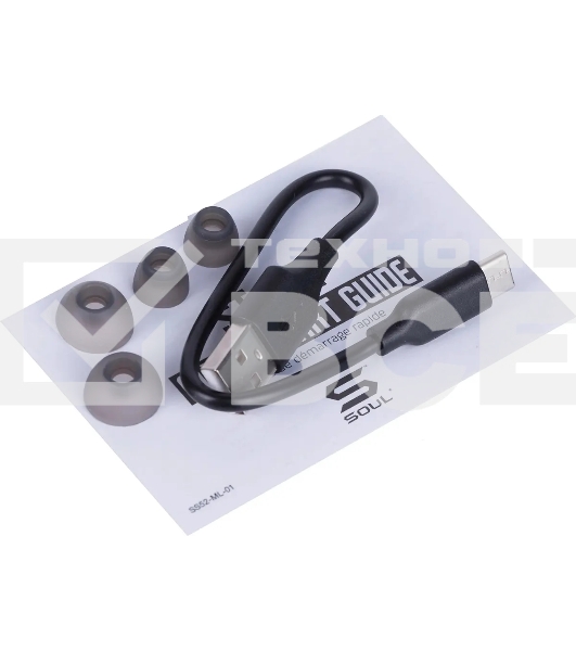 Наушники TWS SOUL ST-XX матовый черный, внутриканальные, Bluetooth