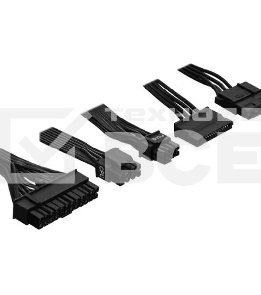 Блок питания 1STPLAYER BLACK.SIR 6.0 (SR-600W), 600Вт, 80 PLUS, 120мм, черный