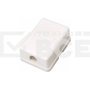 Розетка телефонная 1-м Proconnect RJ11 6P2C 03-0001-4