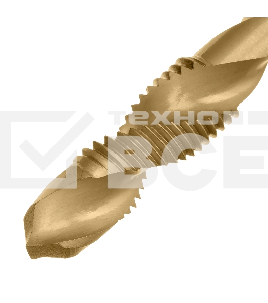 Сверло-метчик Denzel М10 х 1,25 мм, Р6М5