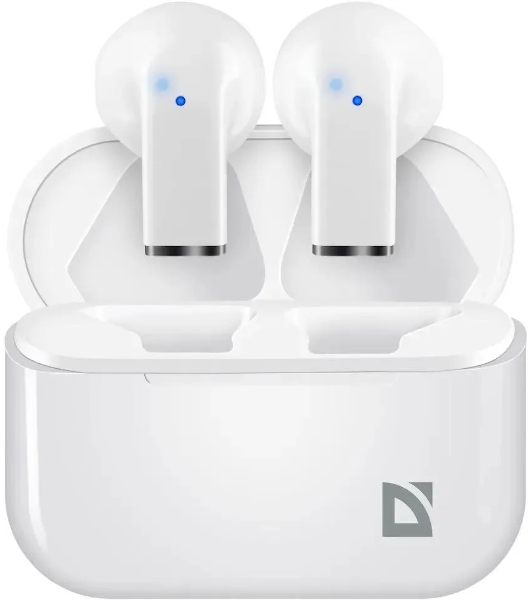 Гарнитура беспроводная DEFENDER (63955) Twins 955 белый, TWS, Bluetooth