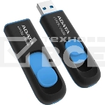 Флешка USB ADATA UV128 (AUV128-64G-RBE), 64Gb, USB 3.0, R/W 100/30, черный/синий, фото21