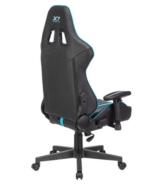 Кресло игровое A4Tech X7 GG-1200 черный/голубой искусственная кожа крестовина пластик