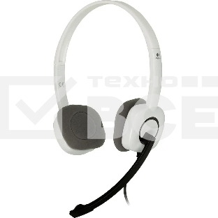 Гарнитура проводная с микрофоном Logitech H150 белый накладные оголовье (981-000350)