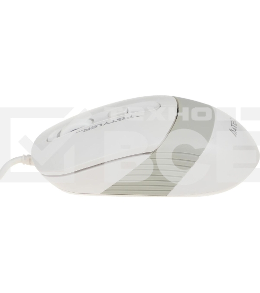 Мышь проводная A4Tech Fstyler FM10 белый/серый, 1600 dpi, USB, кнопки - 4