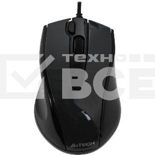 Мышь проводная A4Tech N-500FS черный, 1200 dpi, USB, кнопки - 4