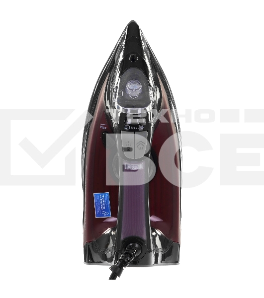 Утюг BQ SI1003 черный/винный/красный, 2600 Вт, 35 г/мин, 160 г/мин, 360 мл