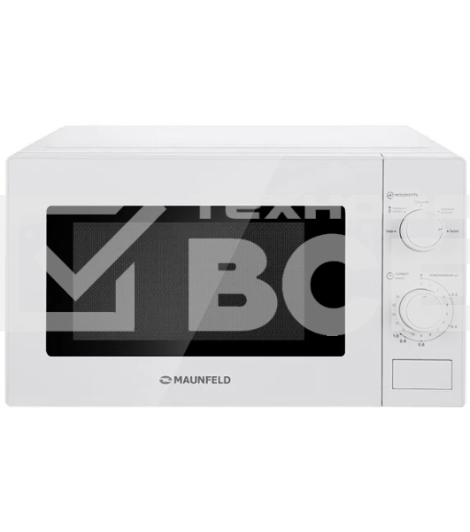 Микроволновая печь Maunfeld MFSMO720MW01 белый, 20 л, 700 Вт, переключатели - поворотный механизм