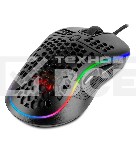 Игровая мышь SVEN RX-G860 чёрная (8 кнопок, 12800 dpi, USB, RGB подсветка )