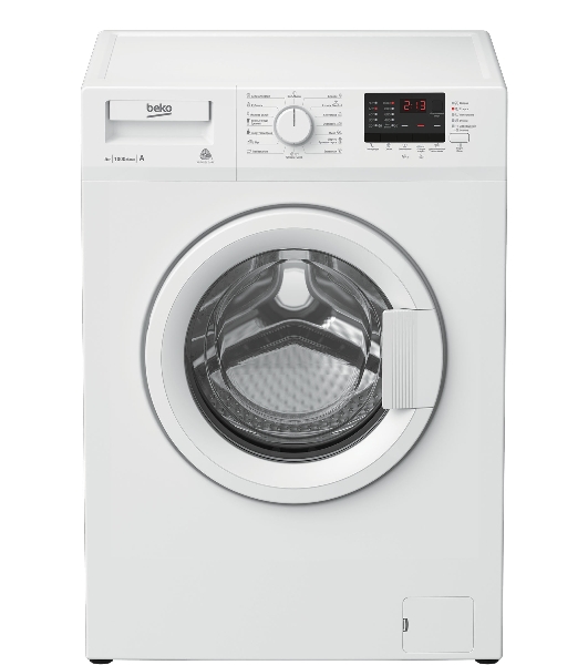 Стиральная машина Beko WRE55P2BWW белый, загрузка фронтальная 5 кг, 1000 об/мин, класс A