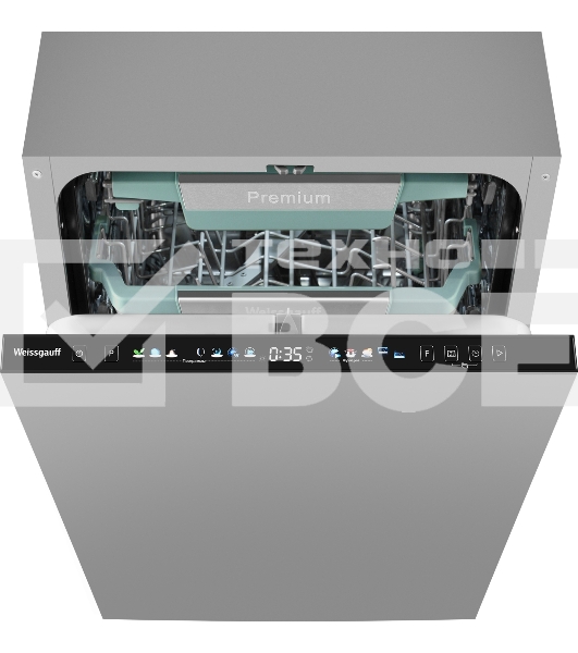 Встраиваемая посудомоечная машина Weissgauff BDW 4160 Real Touch DC Inverter Timer Floor