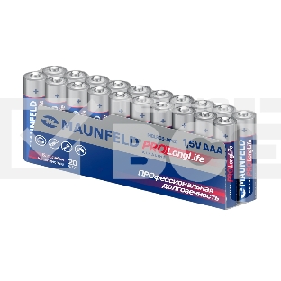 Батарейки Maunfeld PRO Long Life Alkaline ААА(LR03) MBLR03-PB20, упаковка 20 шт., 1.5 В