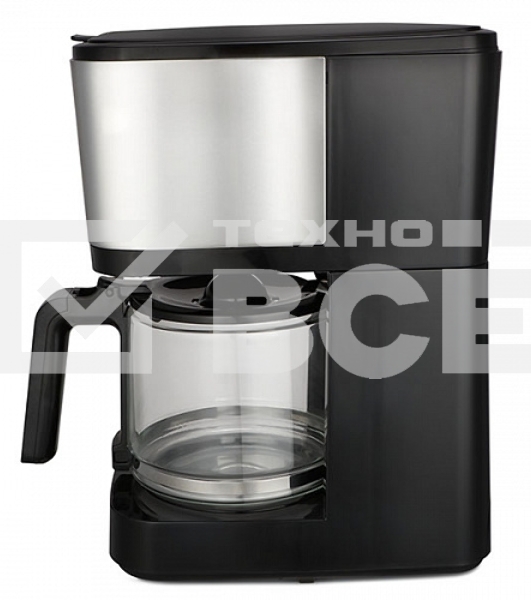 Кофеварка капельная BQ CM2007 стальной/черный, исп. кофе - молотый, 1.25 л, 750 Вт