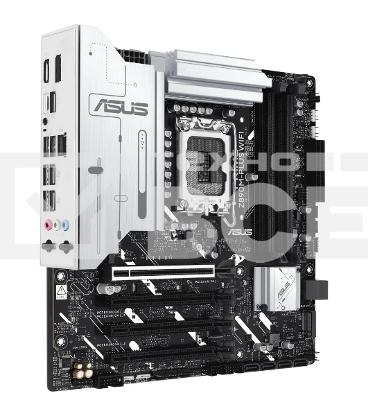 Материнская плата ASUS PRIME Z890M-PLUS WIFI, LGA 1851, Intel Z890, 4xDDR5, 6xSATA, 3xM.2, 1xPCIe 5.0 x16, 1xPCIe 4.0 x4, 2xPCIe 4.0 x1, 1xHDMI, 1xDP, 1x2.5Gb LAN, 2xUSB-A 2.0, 4xUSB-A 3.2 Gen 1, 1xUSB-A 3.2 Gen 2, 1xUSB-C 3.2 Gen 2x2, 3x3.5 мм, 7.1, mATX