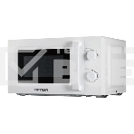 Микроволновая печь Optima MO-2023W, 20л, 700Вт,механич.ПУ, ручка д/откр.дверцы, 5 ур.мощн., белая, фото 1
