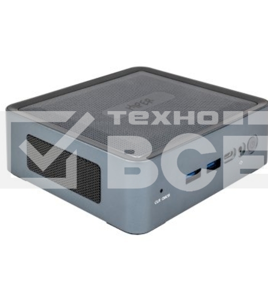 Мини ПК HIPER EXPERTBOX D20 Intel Core i5 1240P(1.7Ghz)/16384Mb/512PCISSDGb/noDVD/Int:Intel Iris Xe Graphics/BT/WiFi/war 1y/0.45kg/Тёмно-серый/Win11Pro + WiFi 6, BT 5.2,металл, VESA 75х75, 100х100