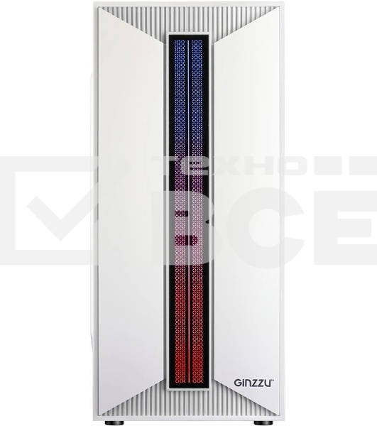 Компьютерный корпус Ginzzu B380 2*USB 2.0,AU RGb