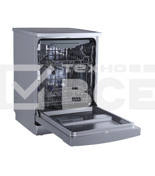 Посудомоечная машина Бирюса DWF-614/6 M, серый, 59.8 см, 14 компл., 49 дБ, класс A++