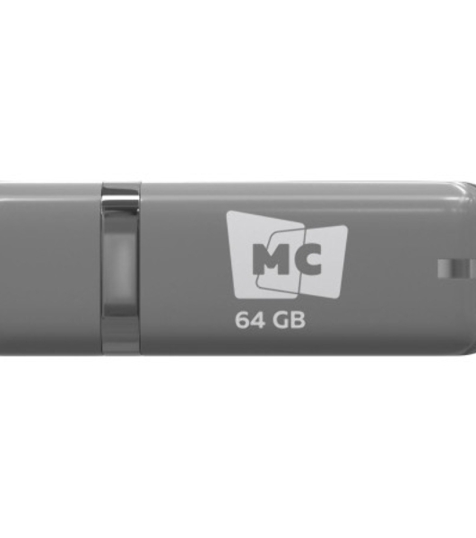 Флешка USB MORE CHOICE МФБ64 Grey (4620202558725), 64GB, USB 2.0, R/W 15/6, серый