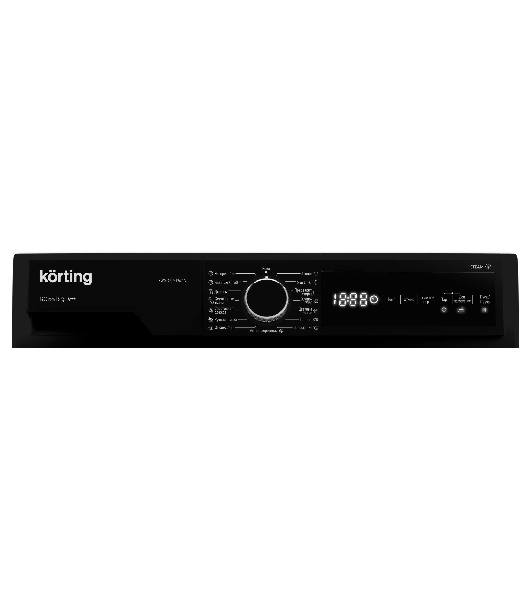 Стиральная машина Korting KWM 42LS1267 N черная, загрузка фронтальная 6кг, 1200 об/мин., класс: A+++