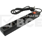 Сетевой фильтр Buro 600SH-16-1.8-B 1.8м (6 розеток) черный (коробка), фото2