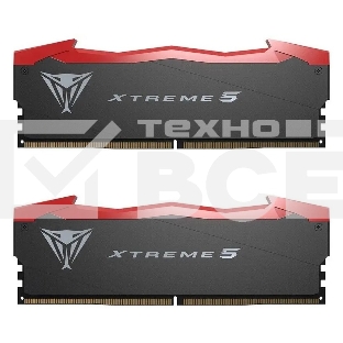 Оперативная память Patriot Viper Xtreme 5, DDR5, 32GB (2x16GB), 7600MHz, CL36, с радиаторами, черный