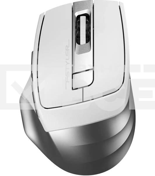 Мышь беспроводная A4Tech Fstyler FB35S белый/серый, 2000 dpi, радиоканал, Bluetooth, USB, кнопки - 5