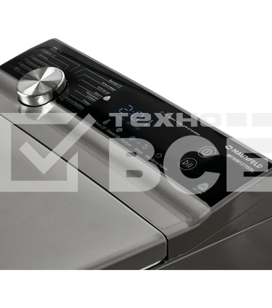 Стиральная машина Maunfeld SILVER MFWM127ISSL серебристый, загрузка вертикальная 7 кг, 1200 об/мин., класс: А+++