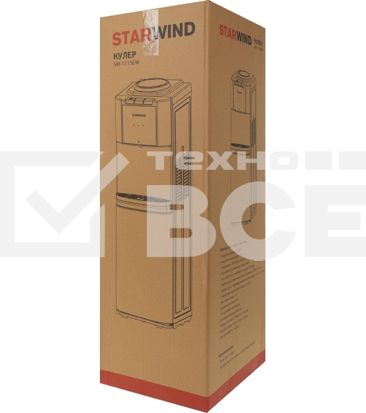 Кулер Starwind SW-1115EW напольный электронный белый
