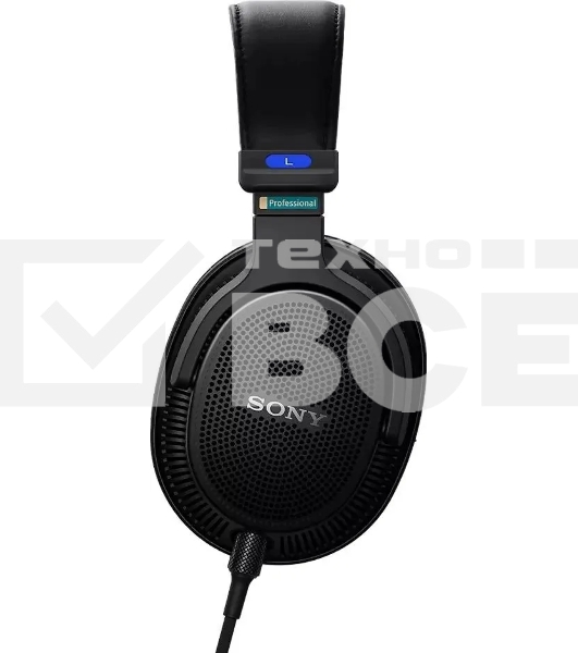 Наушники мониторные Sony MDR-MV1 2.5м черный проводные оголовье