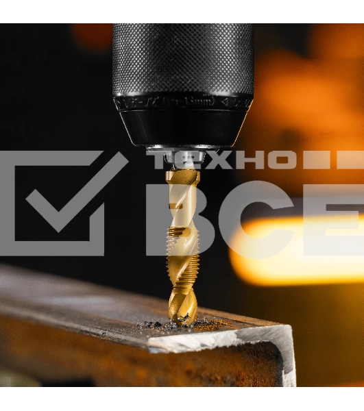 Сверло-метчик Denzel М10 х 1,25 мм, Р6М5