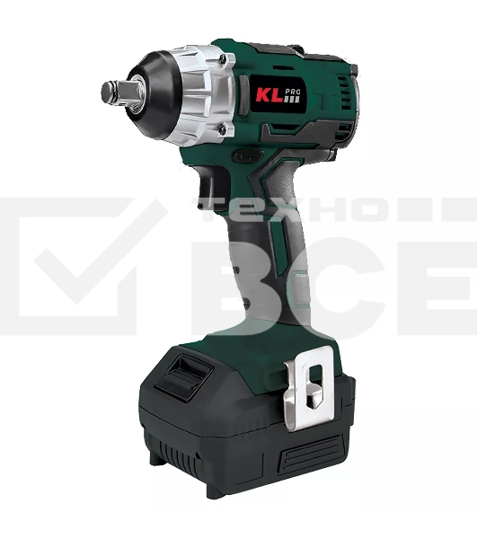 Профессиональный бесщеточный гайковерт аккумуляторный KLPRO KLSS18B-80 (18В, Li-ion-2шт, 8.0А·ч, 250Нм, 2 скорости, подсветка,З/У,в кейсе)