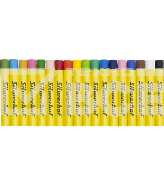 Масляная пастель Silwerhof Create 18 цветов, длина 70мм, диаметр 10мм