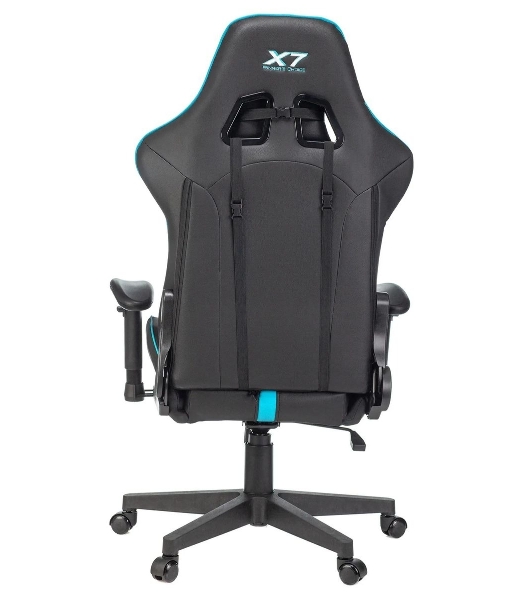 Кресло игровое A4Tech X7 GG-1200 черный/голубой искусственная кожа крестовина пластик