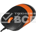 Мышь проводная A4Tech Fstyler FM10 черный/оранжевый, 1600 dpi, USB, кнопки - 4, фото5