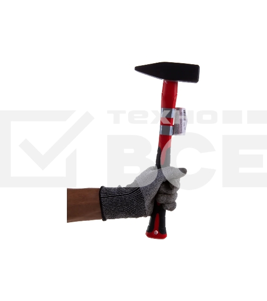 Молоток слесарный Matrix optimal 800 г, фибергласовая обрезиненная рукоятка, квадратный боек