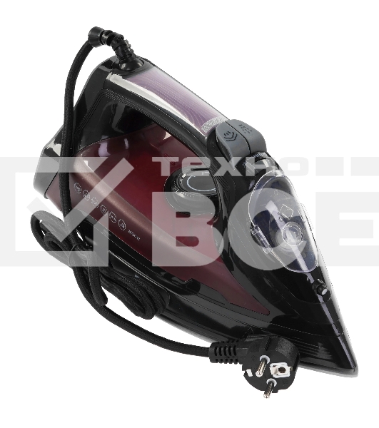 Утюг BQ SI1003 черный/винный/красный, 2600 Вт, 35 г/мин, 160 г/мин, 360 мл