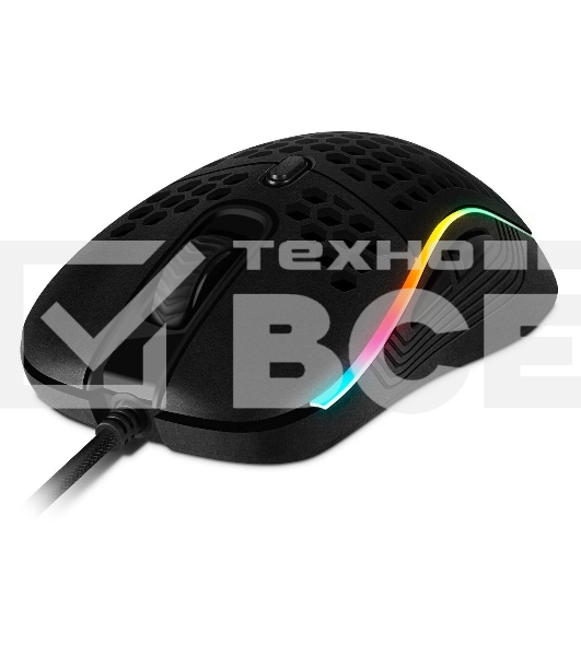 Игровая мышь SVEN RX-G860 чёрная (8 кнопок, 12800 dpi, USB, RGB подсветка )