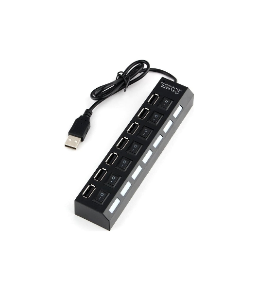 USB-концентратор Gembird UHB-U2P7-01, USB 2.0, 7хUSB, USB