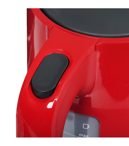 Электрочайник Bosch TWK2M164 красный, 1.7 л, 2400 Вт, скрытый нагревательный элемент